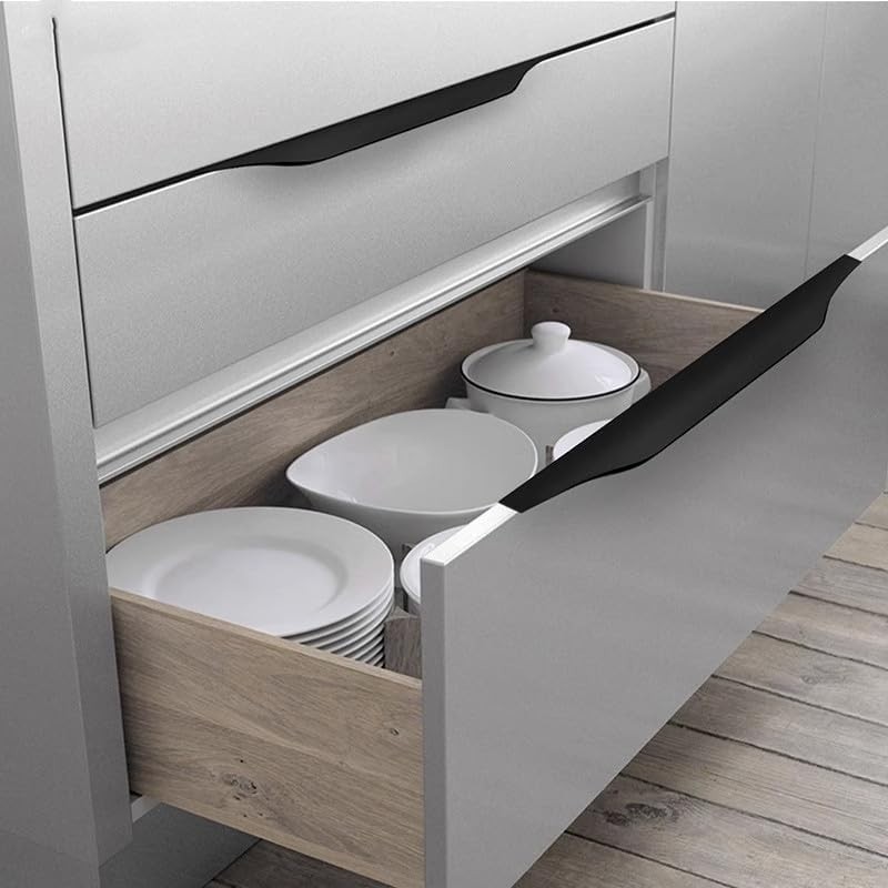 Long Concealed Finger Edge Pull Handles 31.5 inch for Cabinets Gold 5-Pack gallery