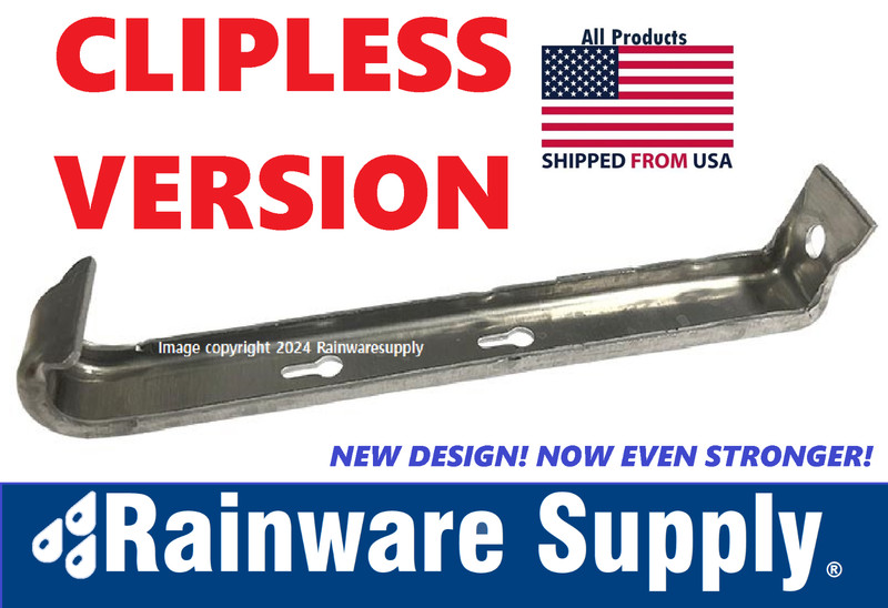 Gutter Hanger bracket 6 inch hidden NO CLIP 25 PC Made in USA