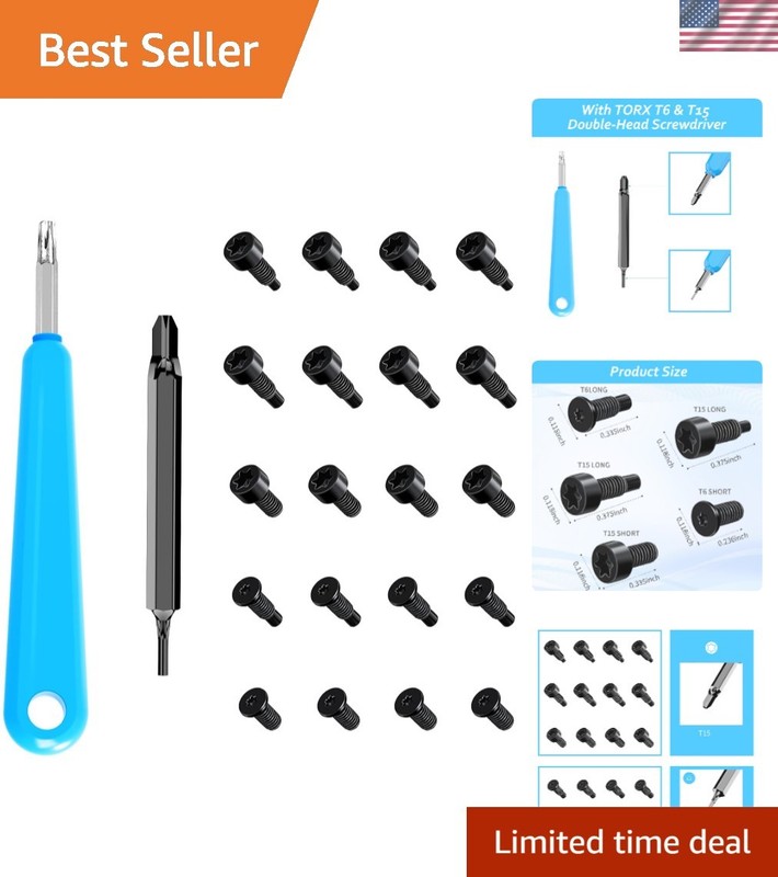 Quality 20Pcs Blue Screwdriver Set – T6 & T15 for Doorbell Replacement