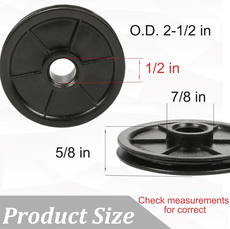 1 PC Black Plastic Chain Cable Idler Pulley 144C56 Belt Drive Garage gallery