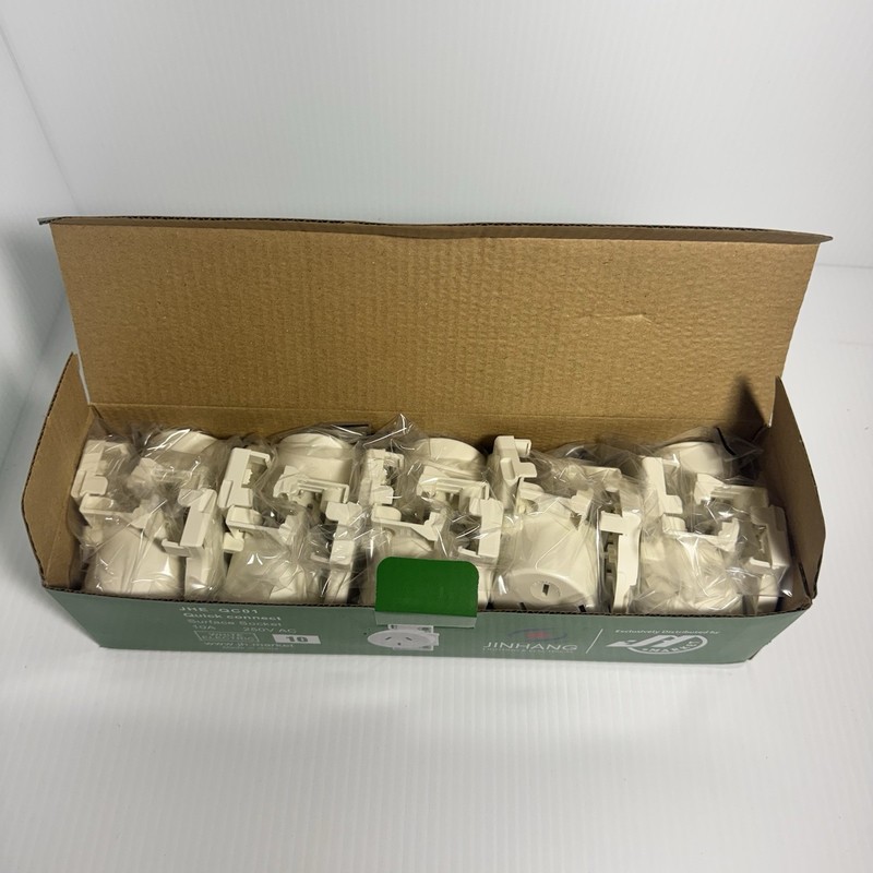 Quick Connect Surface Socket Outlet Plug Base 10x NEW 250VAC 10 Amp - 3 Pin AUS gallery