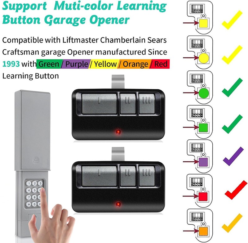 Universal 893Max KLIK2U/P2 Wireless Keypad for Chamberlain Garage Door Free Ship gallery