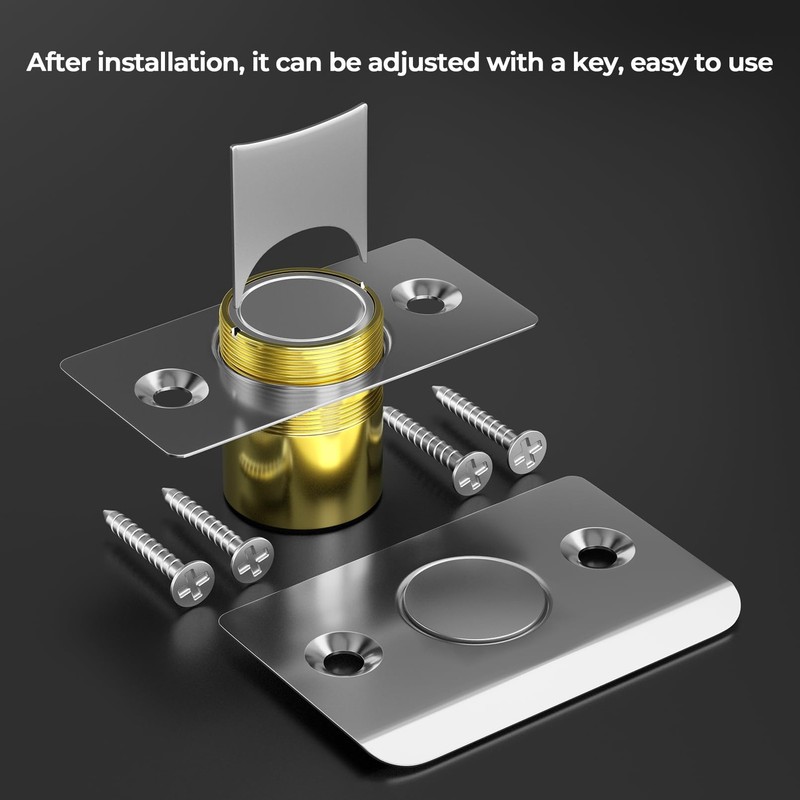 Door Catch Adjustable Strong Magnet 2 Pack Silver Identical Installation gallery