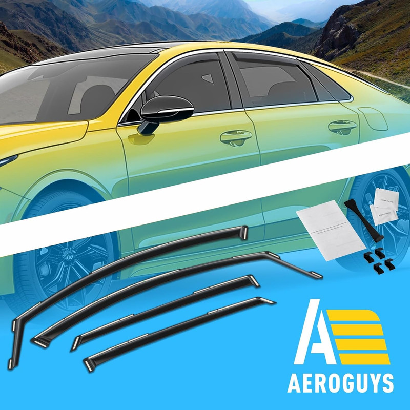 Extra Durable Window Deflectors In-Channel Window Visors Rain Guards Fit for Kia gallery