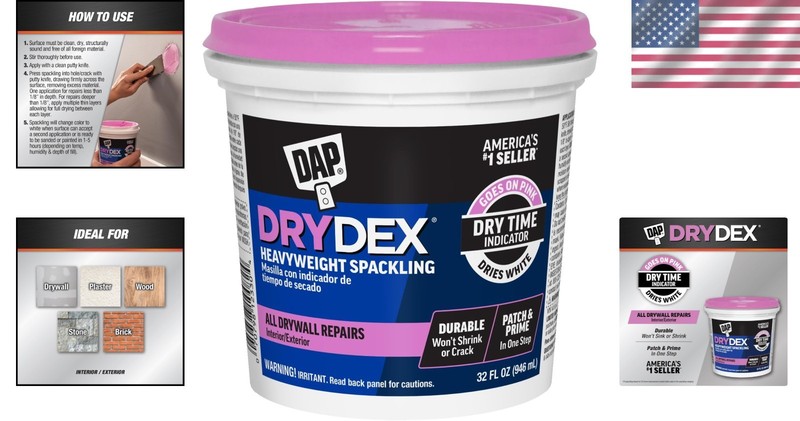 DryDex Spackling 32 Oz - Durable, Quick-Dry Formula for Any Interior/Exterior gallery