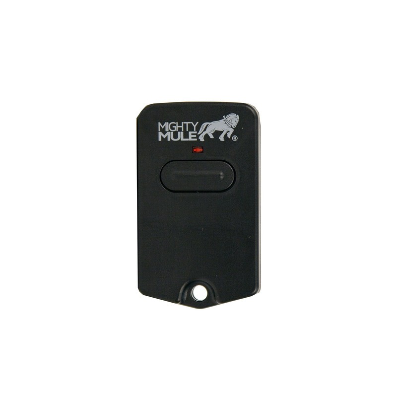 Mighty Mule Single Button Gate Opener Remote Easy DIY Programming Black