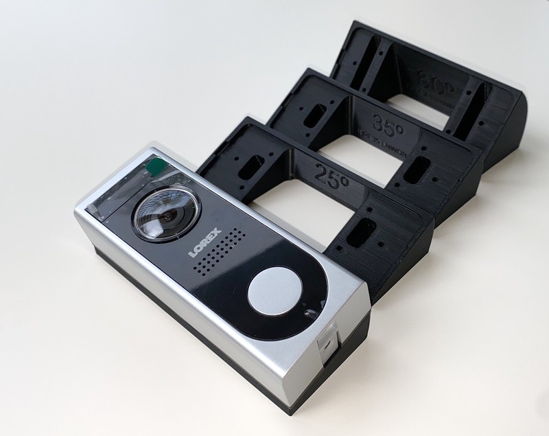 Mounting bracket wedge (25º) for Lorex Video Doorbell LNWDB1 (wedge only)