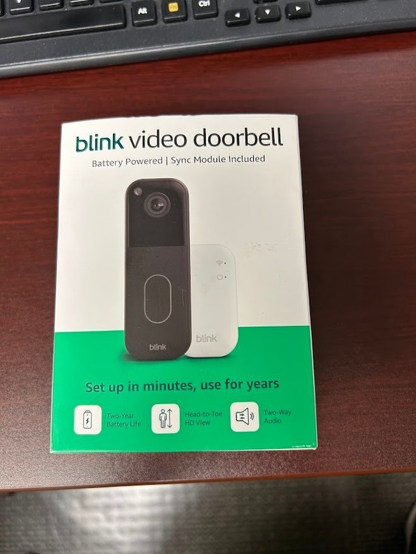 Blink Smart Video Doorbell Camera System Wireless Battery Operated W Sync Module