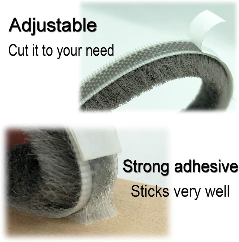 Multi-Purpose Weather Stripping Seal - 16.5ft Grey, Perfect for Home Insulation gallery