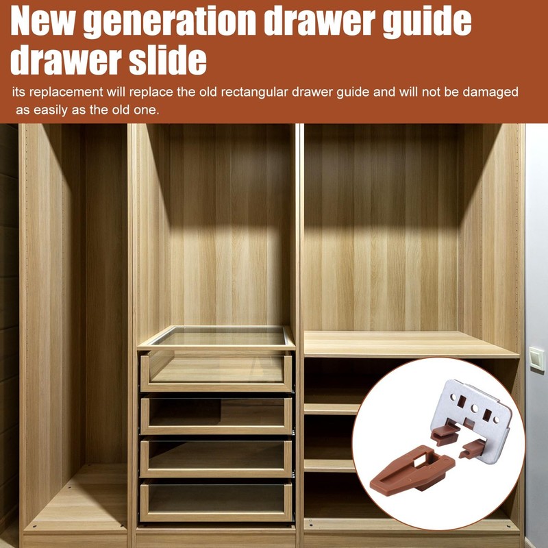 5 Sets Drawer Guide Glide for Kenlin Rite-Trak II #168, Stop & Metal Backing ... gallery