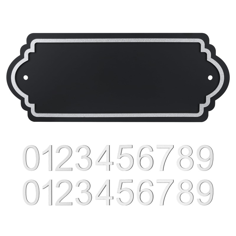 House Numbers for Outside, Address Plaques, Mailbox 10 x 4 inches, Black