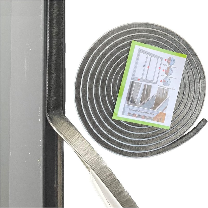 Multi-Purpose Weather Stripping Seal - 16.5ft Grey, Perfect for Home Insulation gallery