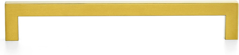 Ravinte 1 Pack 8 Inch Square Kitchen Cabinet Handles Cabinet Pulls Brushed Brass gallery