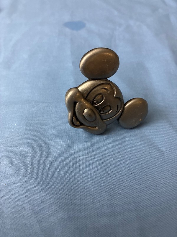 Mickey Mouse Knob, Kitchen Cabinet Dresser Drawer Pull Disney Decor Pewter Color
