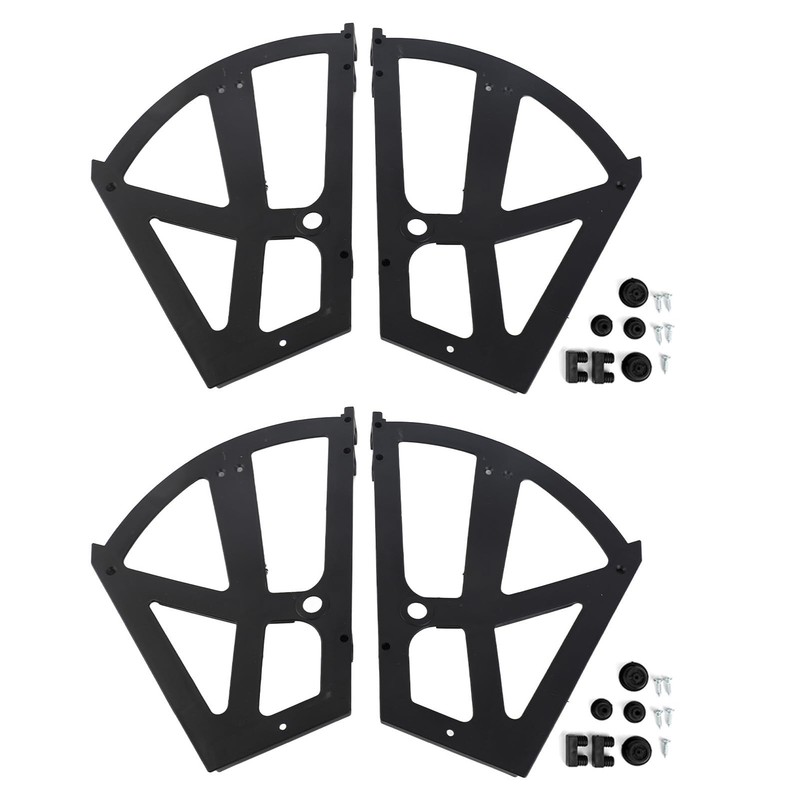 4Pcs Hinges for Shoe Racks, ABS Shoe Cabinet Hinge Replacement with 22Pcs Acc