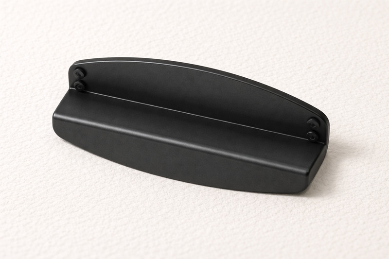 Brainerd Matte Black Farmhouse Cup Drawer Pull Dual Mount 3″/3-3⁄4″ P44986W-FB-C