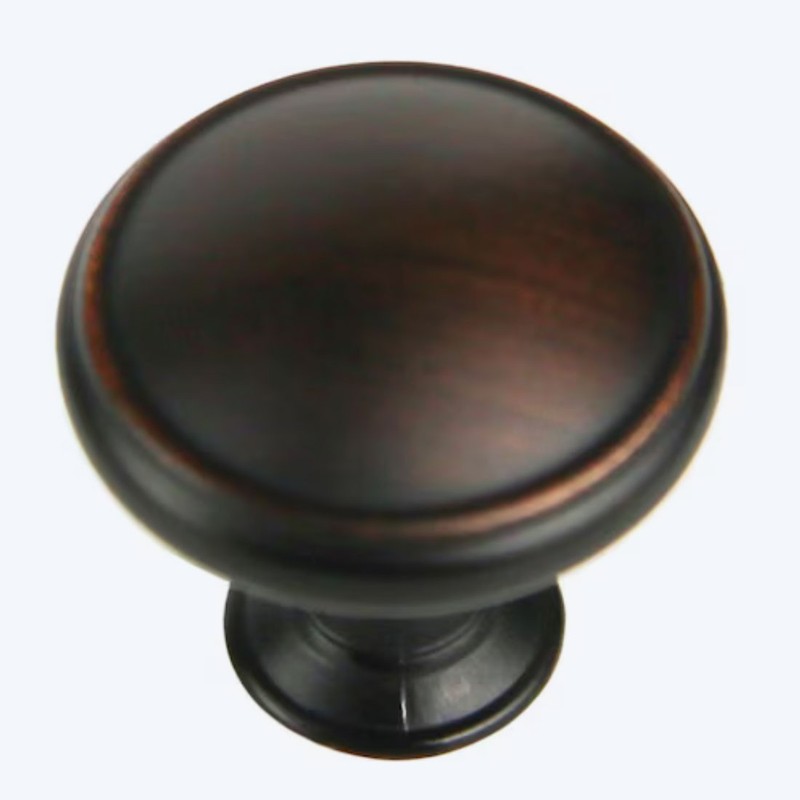 Bronze Round Cabinet Knobs Kitchen Bath Oil Rubbed 25 Pieces Mitchell 1-3/16" gallery