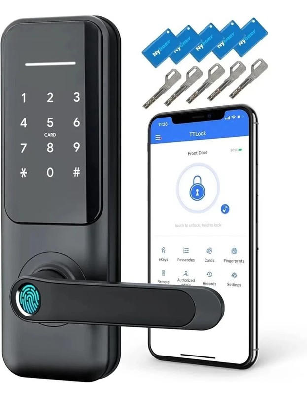 Nyboer HB3 Keyless Fingerprint Smart Door Lock and Handle
