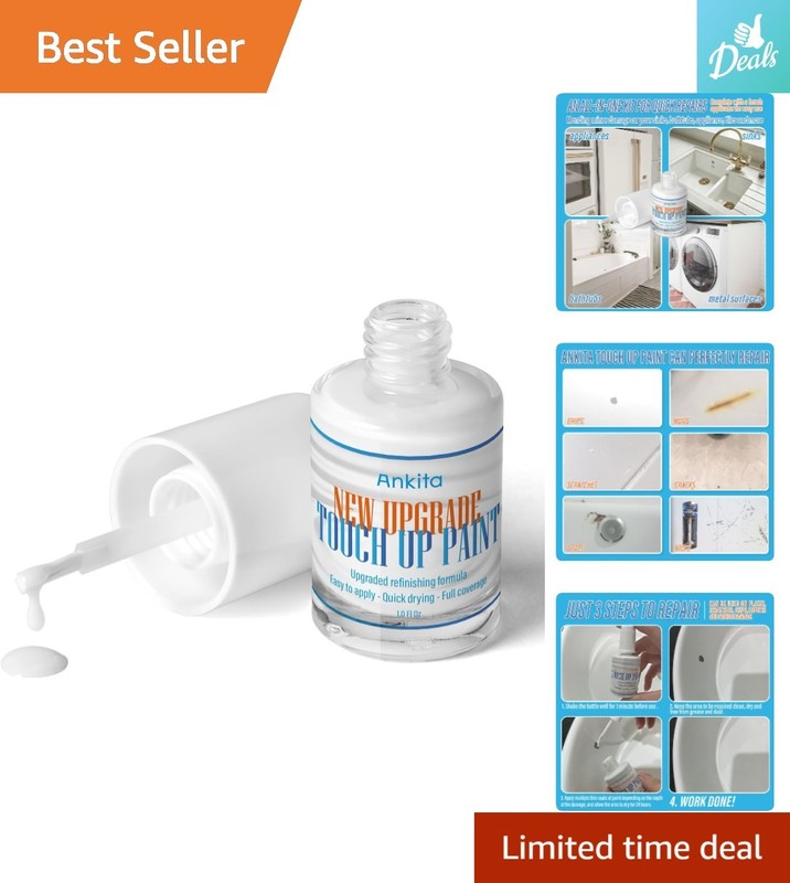 Instant Porcelain Repair Kit – Waterproof & Durable Touch Up Paint for Bathrooms