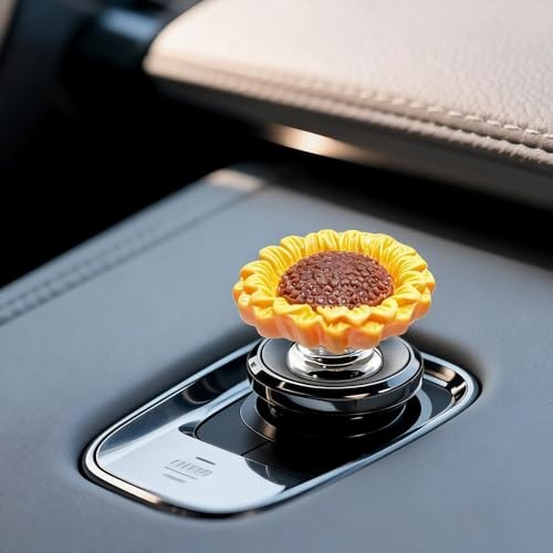 Push Start Button Cover - Sunflower Resin Engine Start Stop Cover, Sunflower gallery