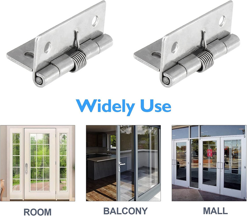 Luomorgo 4 Pcs Spring Loaded Hinges for Cabinets, 2 Inch Length Stainless Steel gallery
