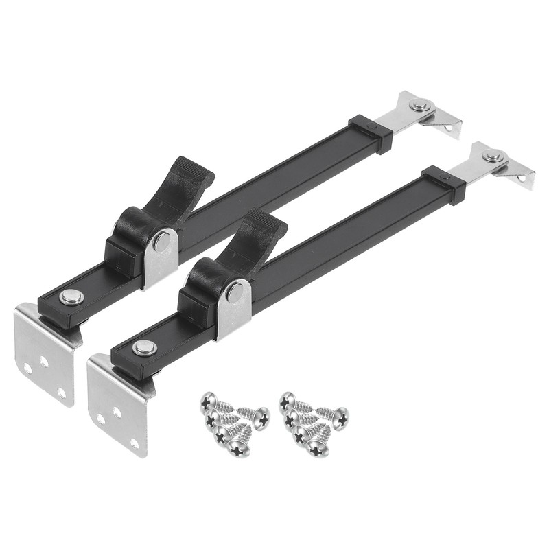 2Pcs 15 Inches Window Hinges, Stainless Steel Casement Window Stays, Black