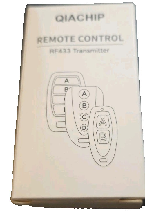 QIACHIP Remote Control RF-433 Transmitter A &B Button (B6)