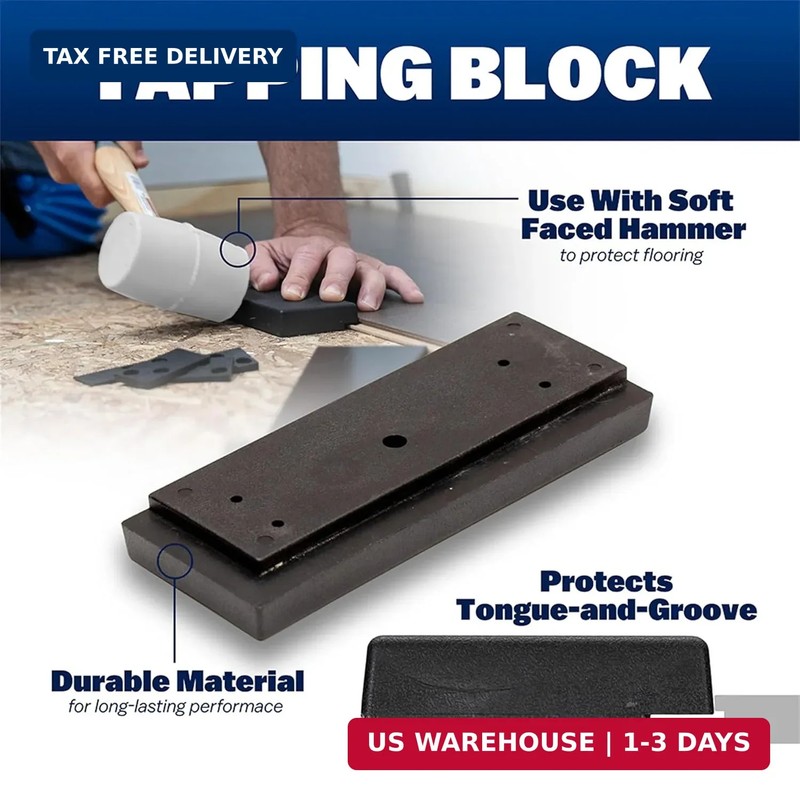 MARSHALLTOWN Flooring Installation Kit Tapping Block, Block Only, For LVP Lamina gallery