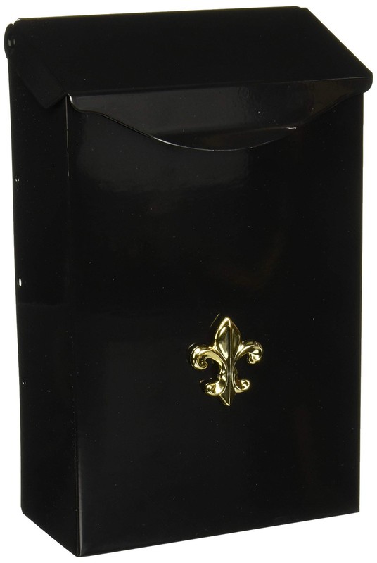 Gibraltar Mailboxes Classic Small Capacity Galvanized Steel Small, Black