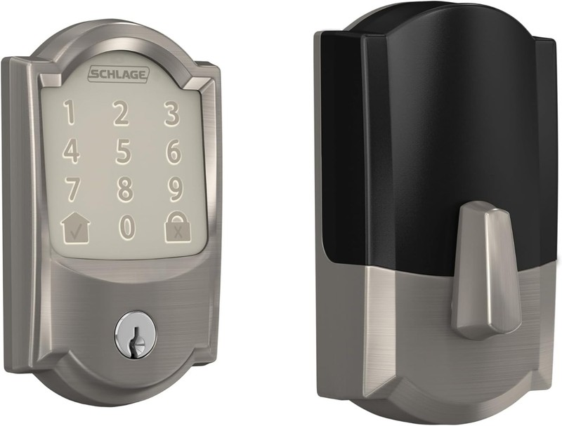 Schlage Encode Smart Wifi Deadbolt Lock for Front Door – Keyless Entry with App