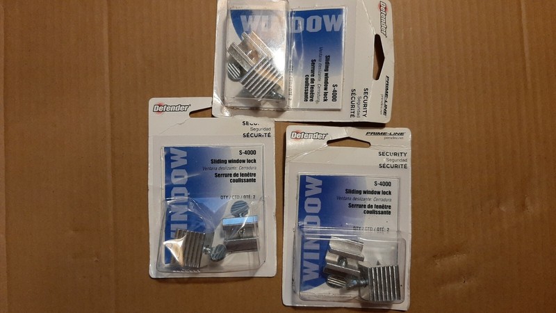 2 Security Sliding Window Lock #S-4000 Home Security Window Door Lock 3 PACKAGES