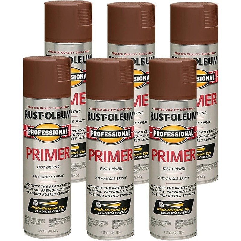 High Output Spray Primer Metal Wood Concrete Rust Protection Weather Resistant
