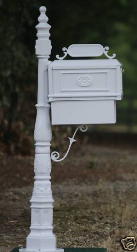 Better Box Mailboxes - WHITE - Decorative Cast Aluminum MailBox with Paper Box gallery