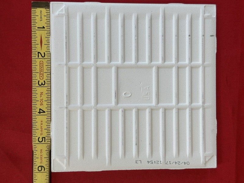 1 pc. Daltile #790: Matte Arctic White Ceramic Tile 6" X 6" New Stock gallery