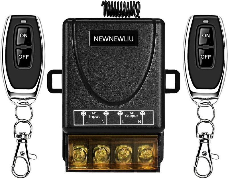 AC110V Wireless Light Switch and Receiver Kit,Ac110V/120V/240V/30A Relay RF Remo