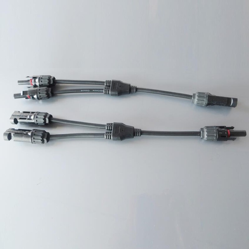 Solar Panel Cable Wire Connector PV Wire Branch T Y Splitter Adapter gallery