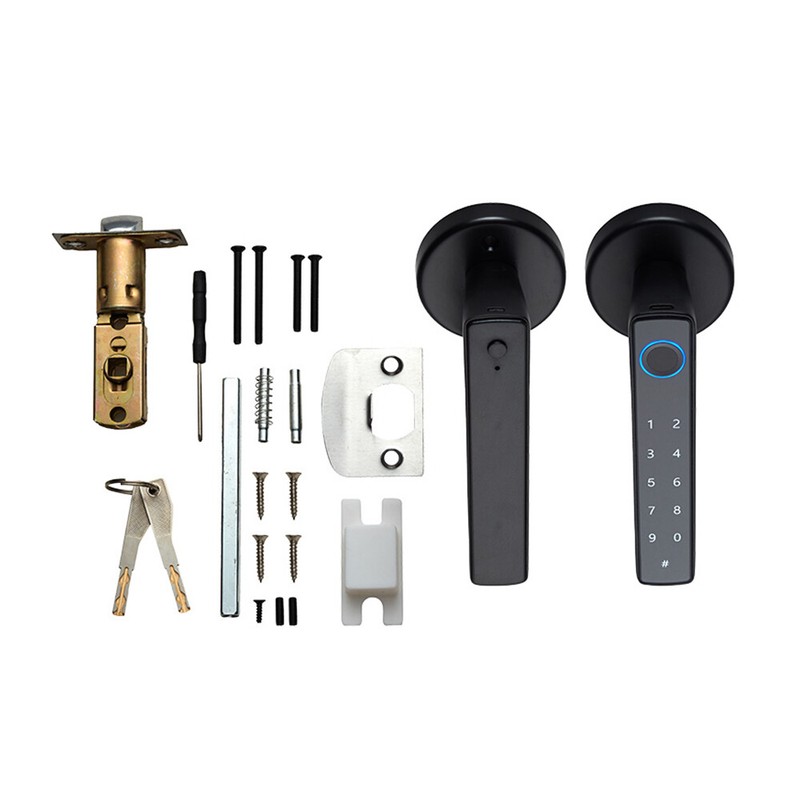 Wafu Lock Keyless Entry Door Lock Handle Password Door Lock App F8I6