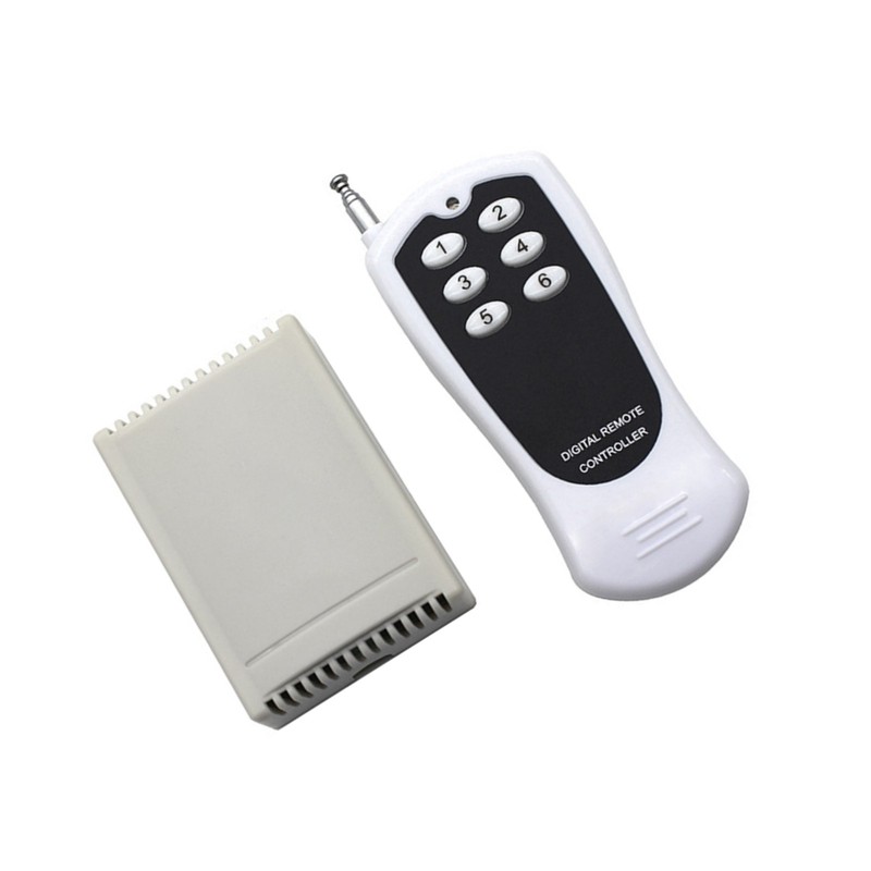 DC12V 6-Channel Relay RF Wireless Remote Control Switch Transmitter Receiver Set
