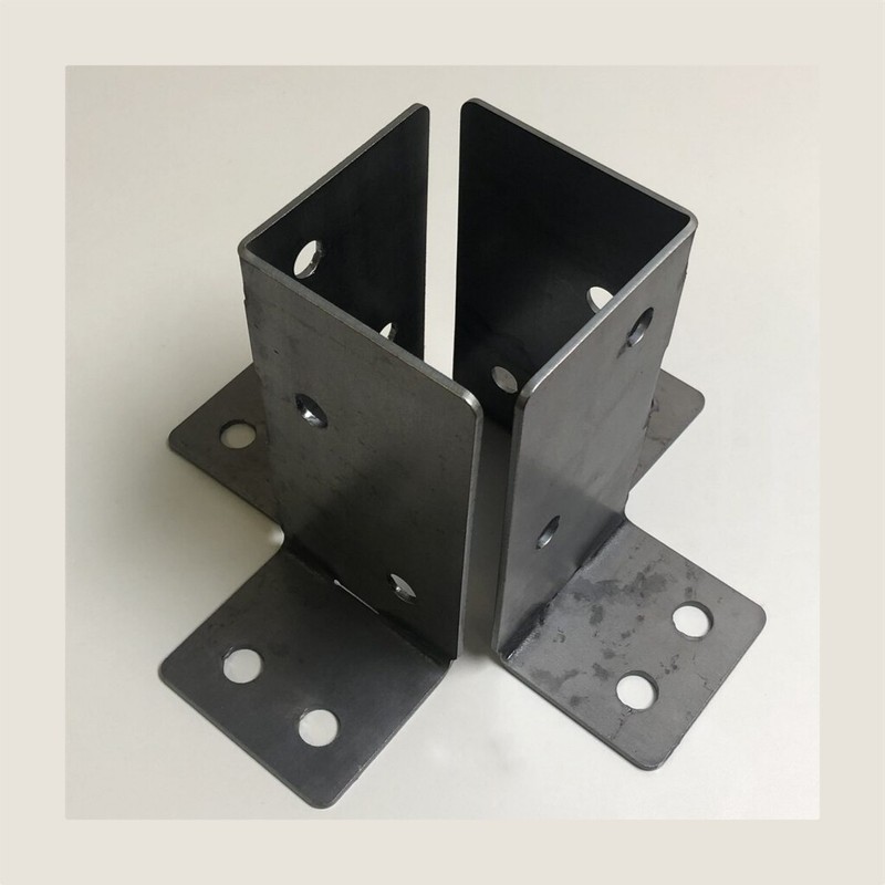 PostHugger™ 2Pc Post Base Brackets | For 4×4 (3.5″x3.5″) Posts