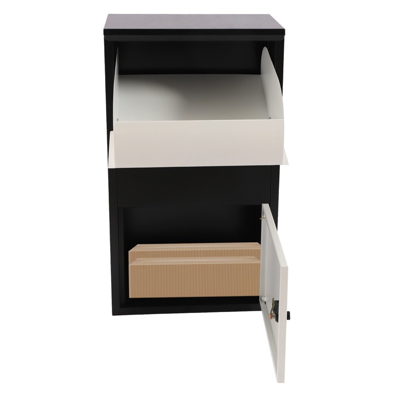 Package Delivery Box Mail Parcel Drop Mailbox Home Container Outdoor Porch+Lock gallery