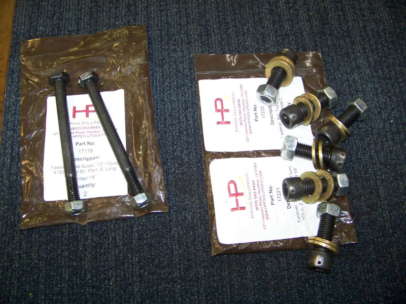 HP Piping Solutions Cap Screw 1/2" - 13 UNC Grade B7 6" L, (2) 17221 & (6) 17220