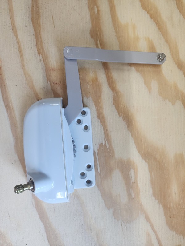 RH Inverted Split Arm Roto Operator, Vinyl App. WHITE