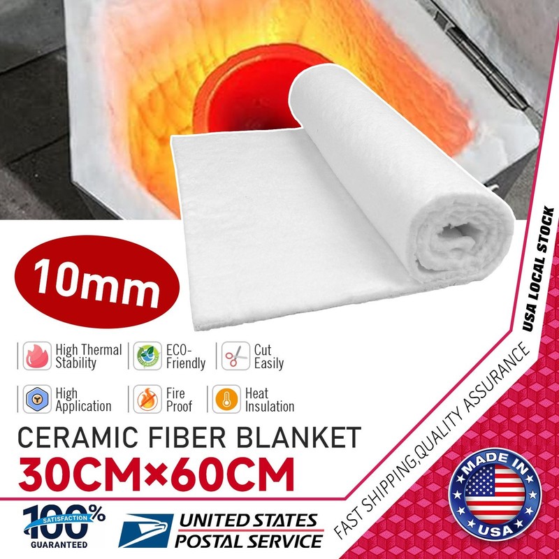white Ceramic Fiber Insulation Blanket High Temperature UP to 2500°F Universal