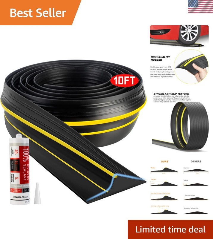 Reliable 10FT Garage Door Threshold Seal – Waterproof & Temperature Resistant