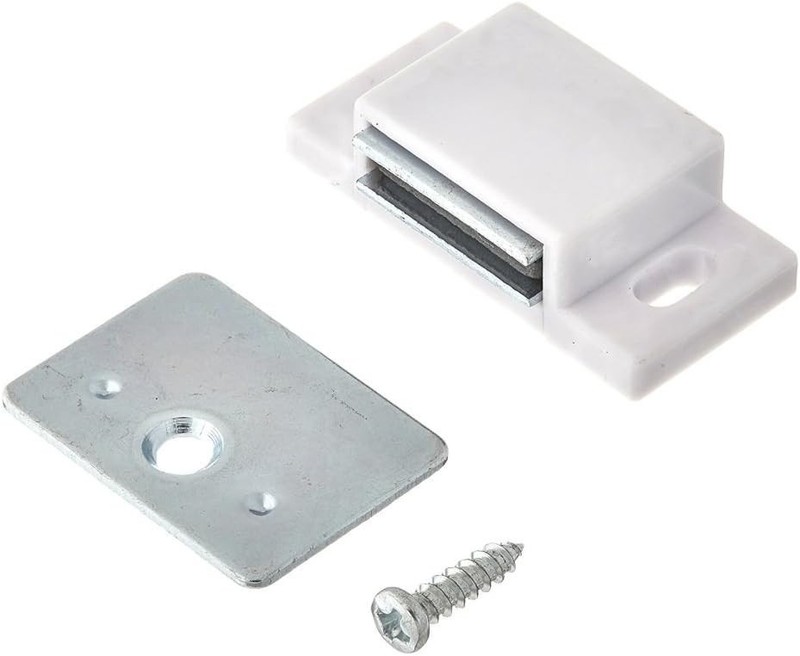 Shutter Hardware 50631-R 15lb Single Magnetic Catch White/zinc Retail Pack 2 gallery