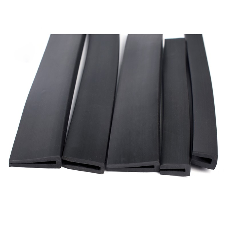 Edge Protection Frame Profile Rubber U Channel Seal Black Sealing Strip 1mm-12mm gallery