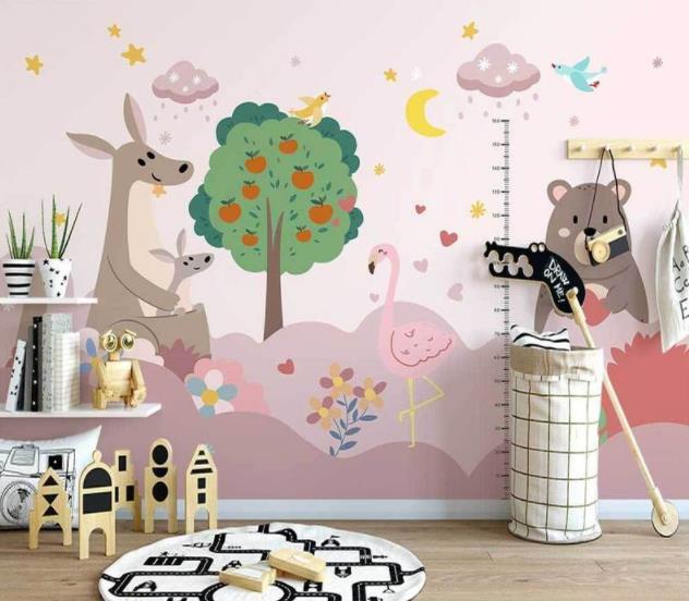 3D Spring Flamingo U1334 Wallpaper Wall Murals Wall Paper Wall Print Mural Romy