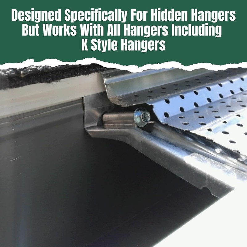 Mill Finish Aluminum Gutter Guard - 5" & 6" Compatibility, Easy DIY Installation gallery