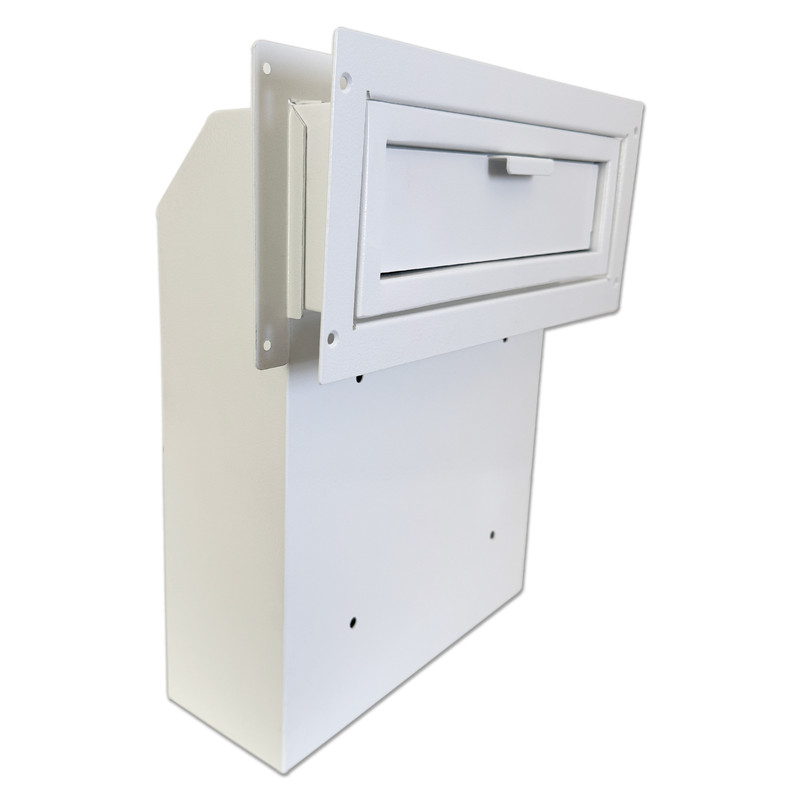 Through the Door Locking Mail Drop Box, 1.5mm Steel Theft Proof Payment Mailbox