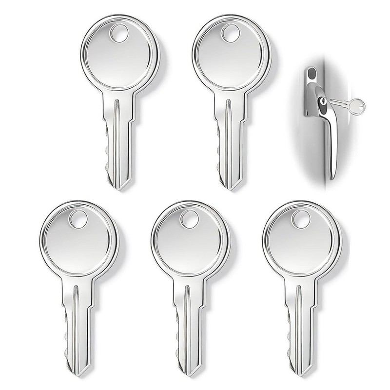 UPVC Window Handle Key Set 5pcs Precision Cut for Securistyle Lock Systems